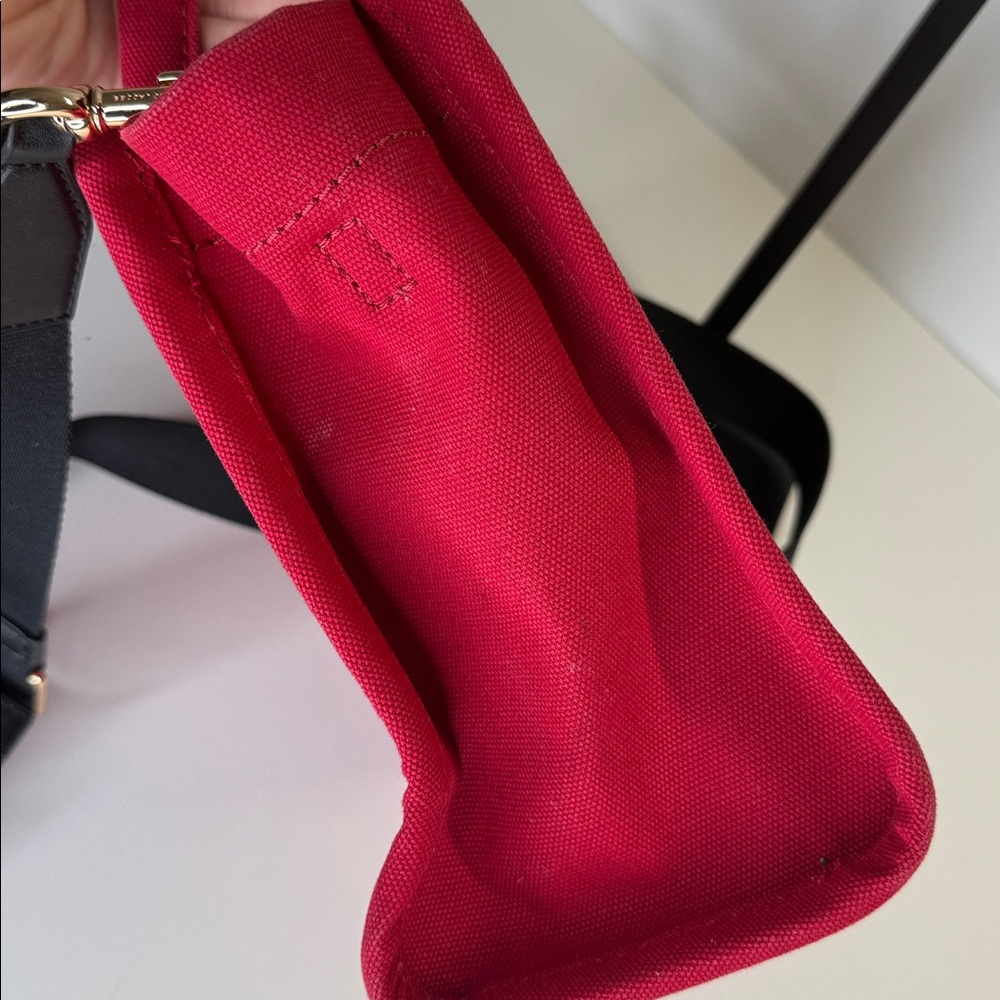 Marc Jacobs crossbody work tote small saavy red purse bag - Picture 7 of 12
